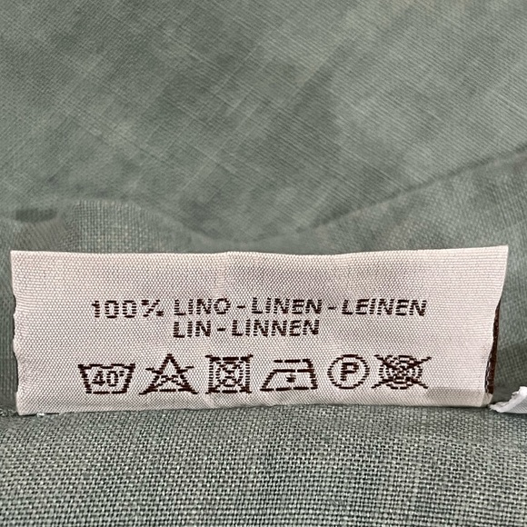 Busatti SAGE GREEN Linen KIMONO BATH ROBE MADE IN ITALY, SIZE S - Picture 9 of 9